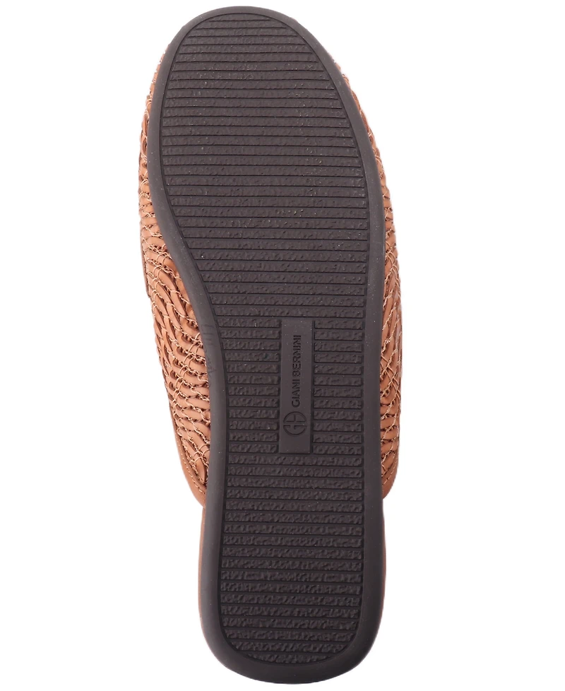 Giani Bernini Women's Kayda Raffia Woven Slip On Mules, Created for Macy's