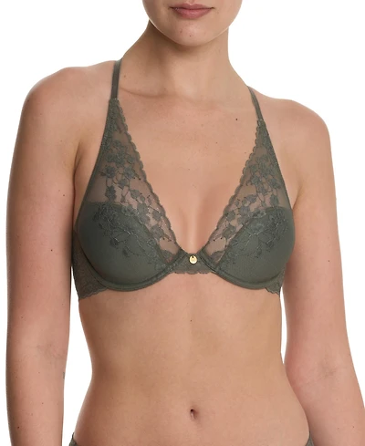 Natori Women's Cherry Blossom Plunge Convertible Contour Underwire Bra