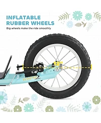 Aosom Youth Scooter Front and Rear Caliper Dual Brakes