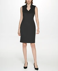 Calvin Klein Women's Sleeveless V-Neck Sheath Dress