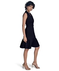 Calvin Klein Women's Collared Sleeveless Sheath Dress