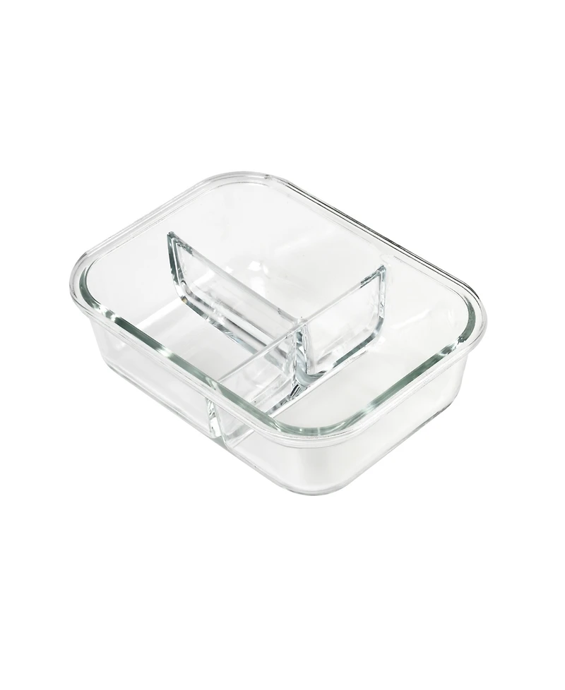 Sedona Kitchen 2-Pack Three Compartment Glass Storage Set