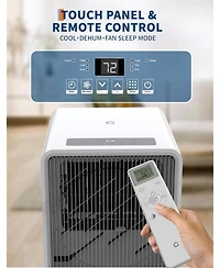 gaomon14,000 Btu Portable Ac, 4-in-1 Energy Efficient Unit with Remote, Cool, Dehumidifier for Large Rooms