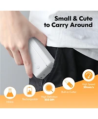 Nelko P31-s Label Maker Machine with Tape, Portable Thermal Printer, Portable Bluetooth Label Printer for Organizing Storage Office Home, Sticker Make