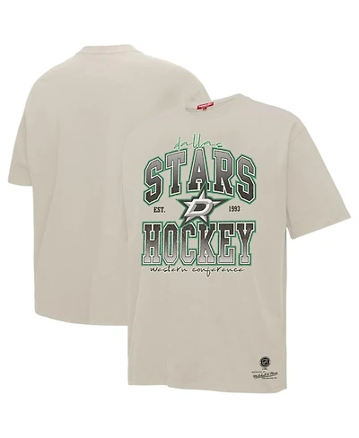 Mitchell & Ness Women's Cream Dallas Stars Dump Chase Boyfriend T-Shirt