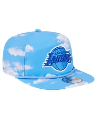New Era Men's Light Blue Los Angeles Lakers Head in the Clouds Golfer Rope Adjustable Hat