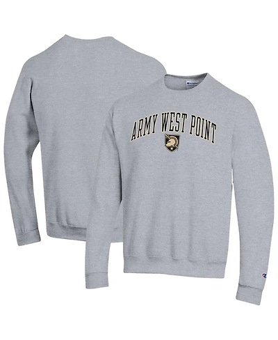 Champion Men's Heather Gray Army Black Knights Arch Over Logo Pullover Sweatshirt