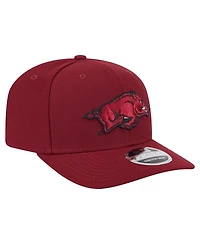 New Era Men's Cardinal Arkansas Razorbacks Team Collective 9SEVENTY Stretch-snap Adjustable Hat