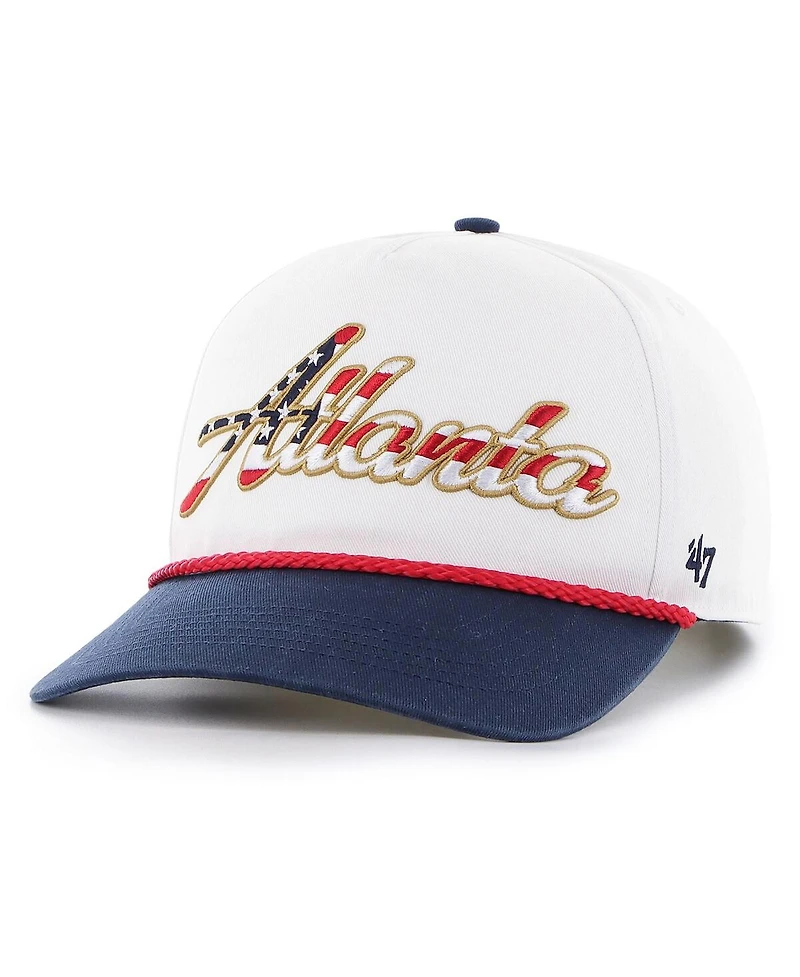 '47 Brand Men's White Atlanta Falcons Patriotic Overhand Hitch Adjustable Hat