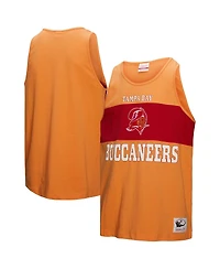 Mitchell & Ness Men's Orange Tampa Bay Buccaneers Retro Color Block Tank Top