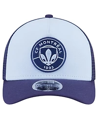New Era Men's Light Blue Cf Montreal Color Pack 9FORTY M-Crown A-Frame Adjustable Trucker Hat