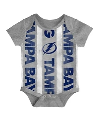 Outerstuff Newborn 3-Pack Tampa Bay Lightning Loyal Buddies Bodysuit Set