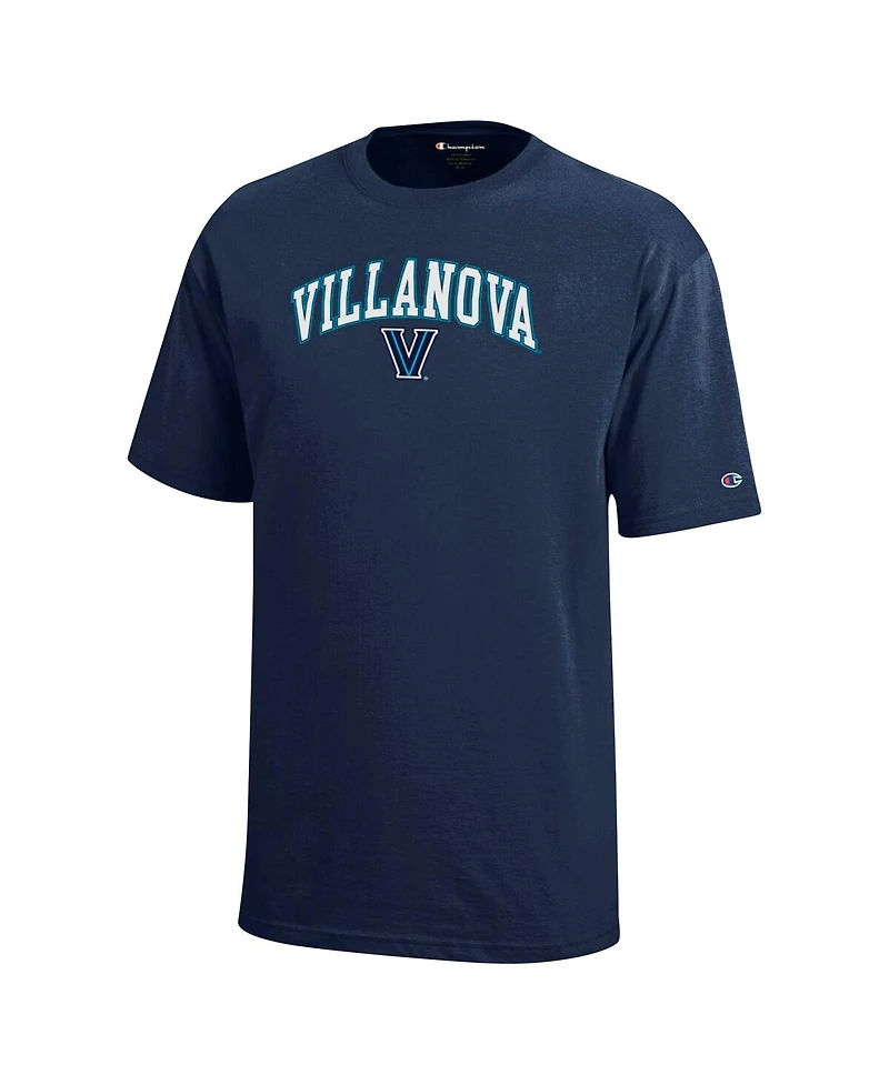Champion Big Boys and Girls Navy Villanova Wildcats Arch Over Logo T-Shirt