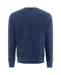 Sportiqe Men's and Women's Navy Indiana Fever Rock Roll Collection Freddy Mineral Wash Pullover Sweatshirt