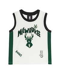 Outerstuff Preschool Milwaukee Bucks Mesh Tank Top and Shorts Set