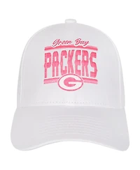 Outerstuff Big Girls Green Bay Packers All White Structured Adjustable Hat