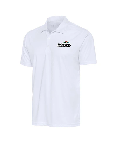 Antigua Men's White Daytona International Speedway Tribute Polo Shirt