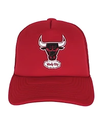 Mitchell & Ness Big Boys and Girls Red Chicago Bulls Core Evergreen Trucker Adjustable Hat