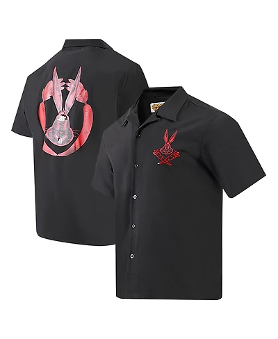 Freeze Max Men's Looney Tunes Bugs Bunny Melted Skeleton Button-Up Shirt
