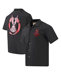 Freeze Max Men's Looney Tunes Bugs Bunny Melted Skeleton Button-Up Shirt
