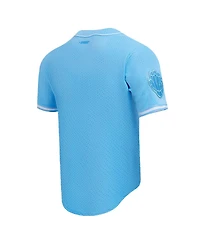 Pro Standard Men's Ja Morant Light Blue Memphis Grizzlies Triple Tonal Mesh Button-Up Shirt