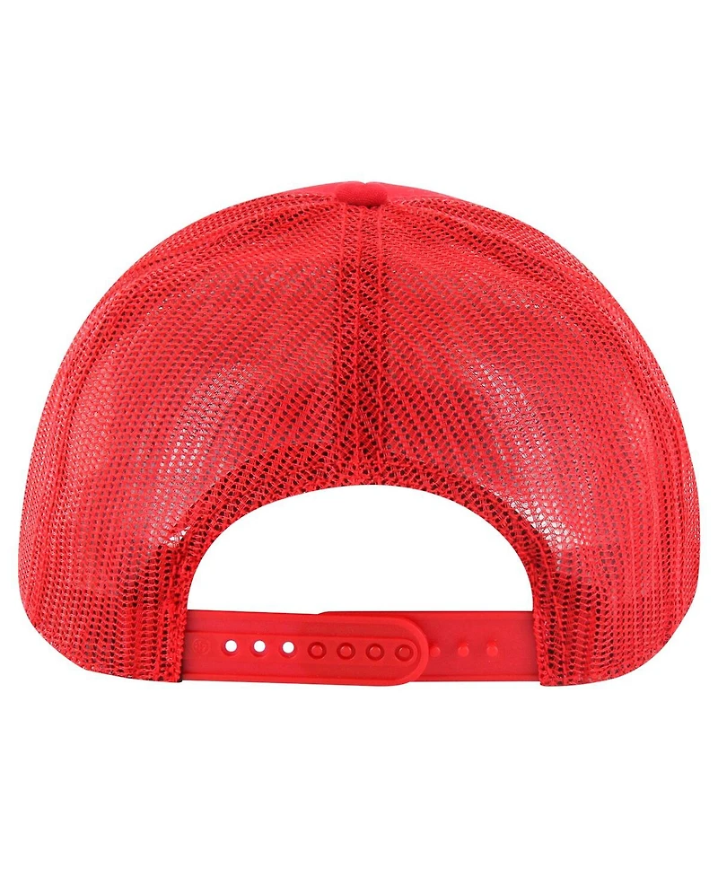 '47 Brand Men's Red Wisconsin Badgers Pitstop Trucker Adjustable Hat