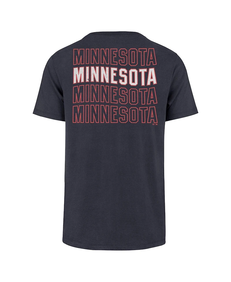 '47 Brand Men's Navy Minnesota Twins Hang Back Franklin T-Shirt