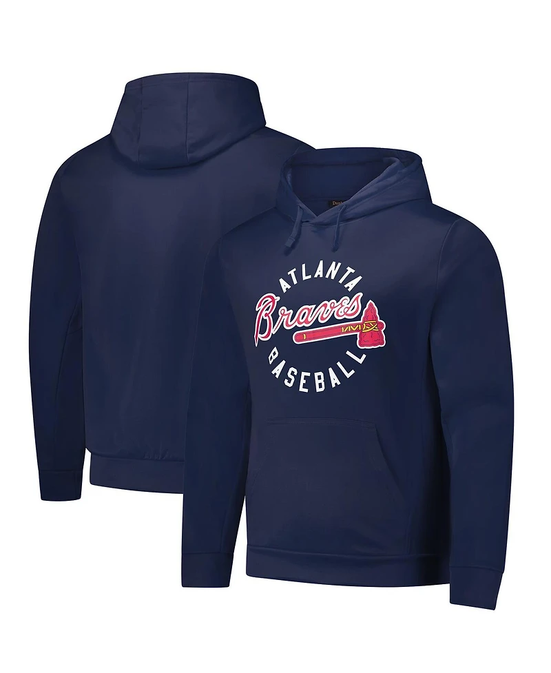 Dunbrooke Men's Navy Atlanta Braves Pullover Hoodie
