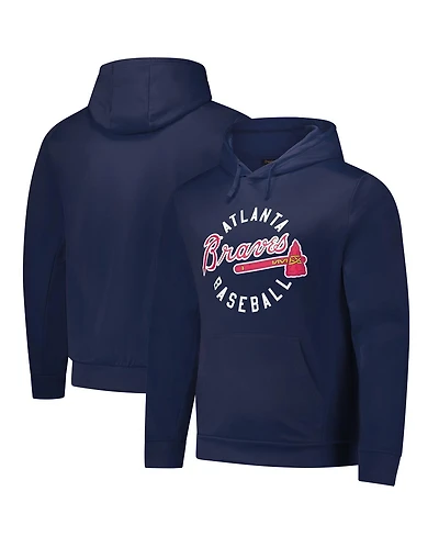 Dunbrooke Men's Navy Atlanta Braves Pullover Hoodie