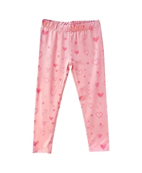 Wes & Willy Baby Boys and Girls Pink Alabama Crimson Tide Heart Print Ruffle Long Sleeve T-Shirt Pants Sleep Set