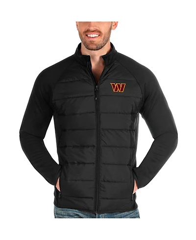 Antigua Men's Black Washington Commanders Altitude Full-Zip Jacket