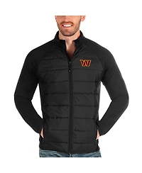 Antigua Men's Black Washington Commanders Altitude Full-Zip Jacket