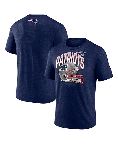 Fanatics Men's Heather Navy New England Patriots End Around Tri-Blend T-Shirt