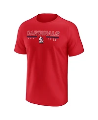 Fanatics Men's Red St. Louis Cardinals Raglan T-Shirt