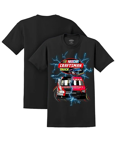 Nascar Men's Black Craftsmen Truck Series Lightning Tri-Blend T-Shirt