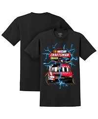 Nascar Men's Black Craftsmen Truck Series Lightning Tri-Blend T-Shirt