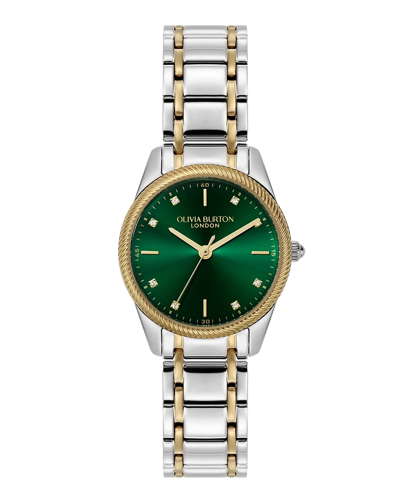 Olivia Burton Women's Egerton Two Tone Stainless Steel Bracelet Watch, 28mm