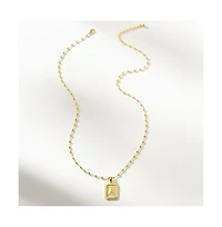 Uncommon James 14k Gold-Plated Sur Initial Necklace