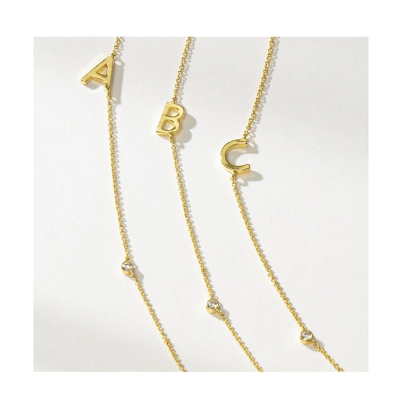 Uncommon James 14k Gold-Plated Personalized Touch Initial Necklace
