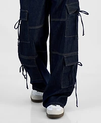 Vanilla Star Juniors' Tie-Side Cargo Jeans