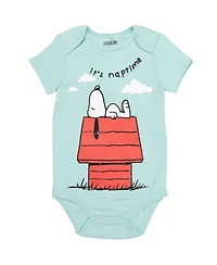 Peanuts Snoopy Charlie Brown Boys 5 Pack Bodysuits Multi Infant