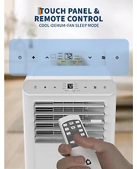 gaomon 10,000 Btu Portable Ac, Dehumidifier & Fan, Cools Up to 450 Sq.Ft with Remote & Sleep Mode