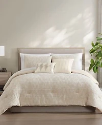 Hallmart Collectibles Wells Geometric 9 Pc. Comforter Set
