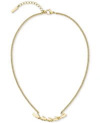 Lacoste Crocodile Statement Necklace, 16" + 2" extender