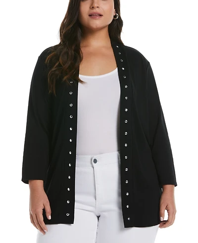Rafaella Plus Open Front Cardigan Sweater