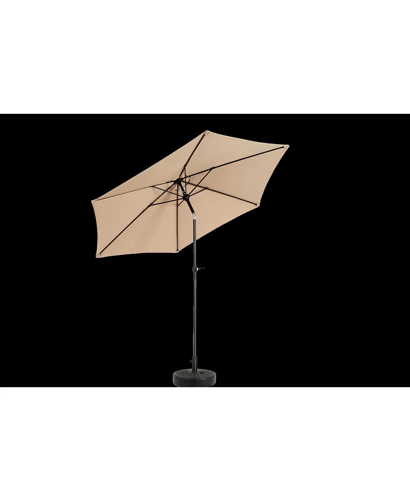Flynama 9FT Outdoor Patio Table Umbrella with Push Button Tilt and Crank