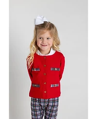 Florence Eiseman Toddler Girls Red French Terry Jacket