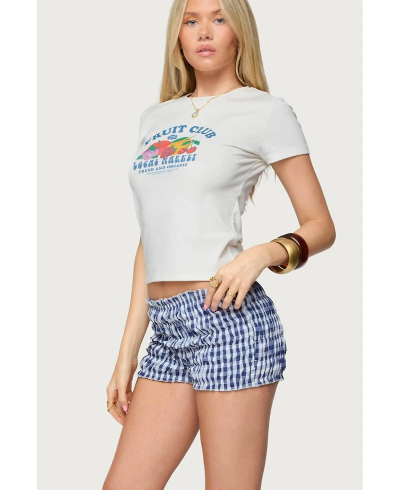 Edikted Women's Fruit Club Graphic T Shirt