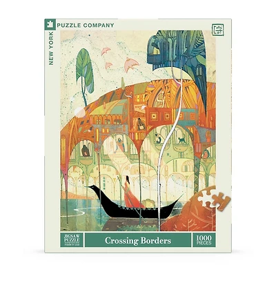 New York Puzzle Company Crossing Borders 1000 Piece Puzzle