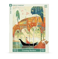New York Puzzle Company Crossing Borders 1000 Piece Puzzle